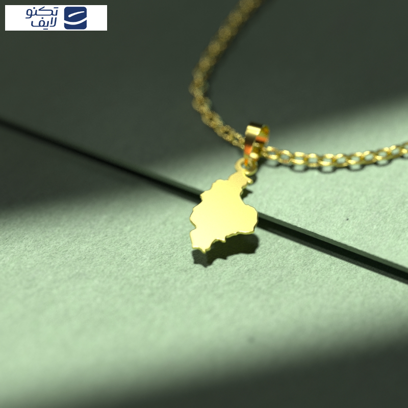 گردنبند طلا 18 عیار زنانه مدوپد مدل نقشه ایران
