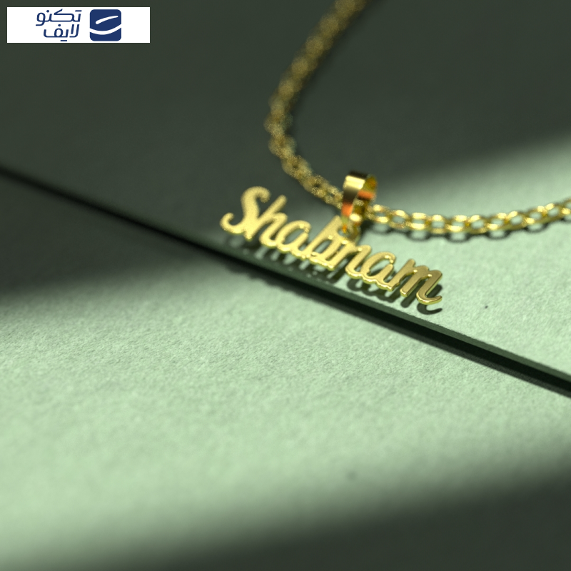 گردنبند طلا 18 عیار زنانه مدوپد مدل shabnam