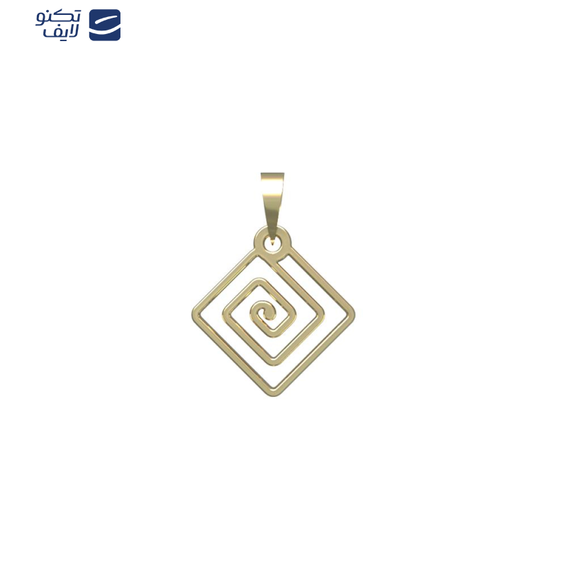 آویز گردنبند طلا 18 عیار زنانه مدوپد مدل هندسی کد PA1-11000