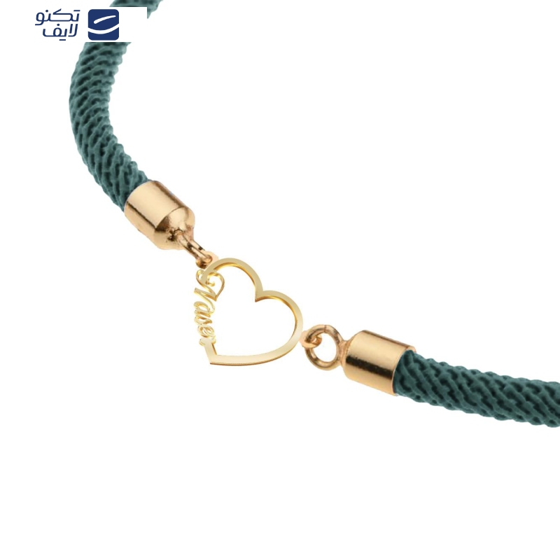 دستبند طلا 18 عیار زنانه مدوپد مدل اسم ناصر naser کد DB16-11082