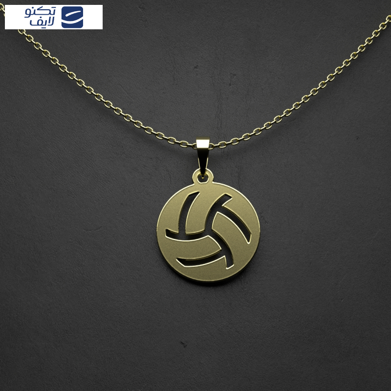 گردنبند طلا 18 عیار زنانه مدوپد مدل توپ والیبال کد PP2-1-1269