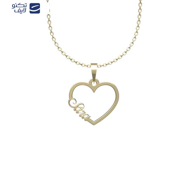 گردنبند طلا 18 عیار زنانه مدوپد مدل اسم سارا sara کد HF2-1-1125