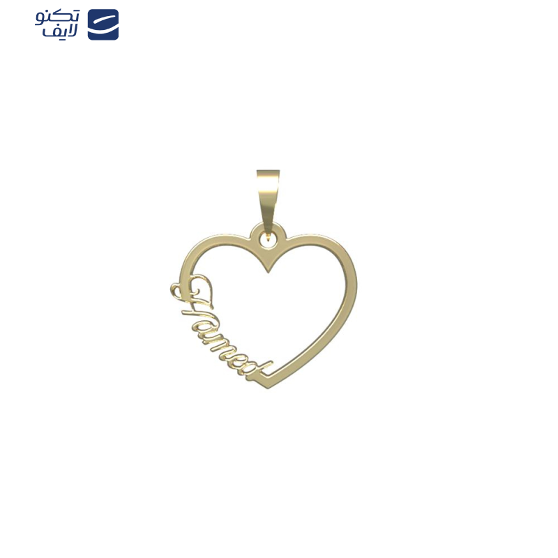 آویز گردنبند طلا 18 عیار زنانه مدوپد مدل اسم حامد hamed کد PB1-10729