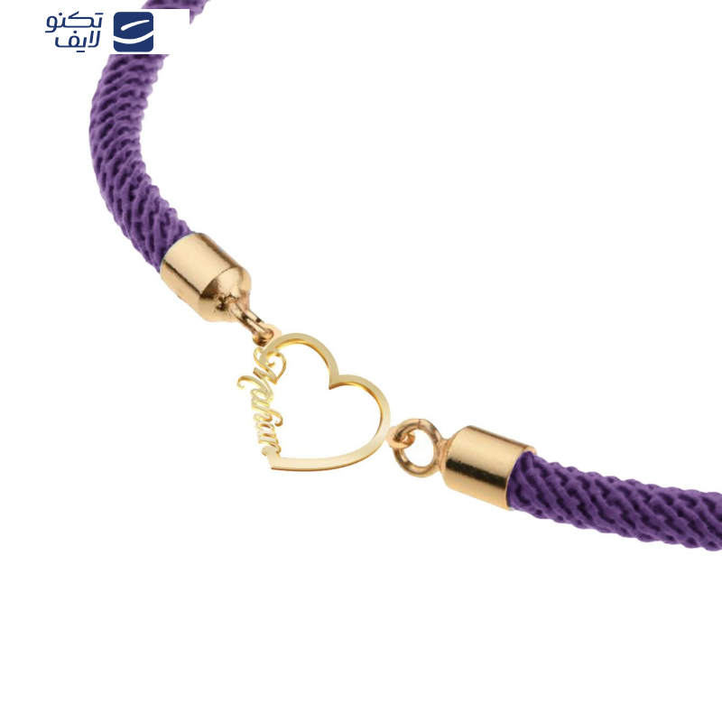 دستبند طلا 18 عیار زنانه مدوپد مدل اسم ماهان mahan کد DB26-11028