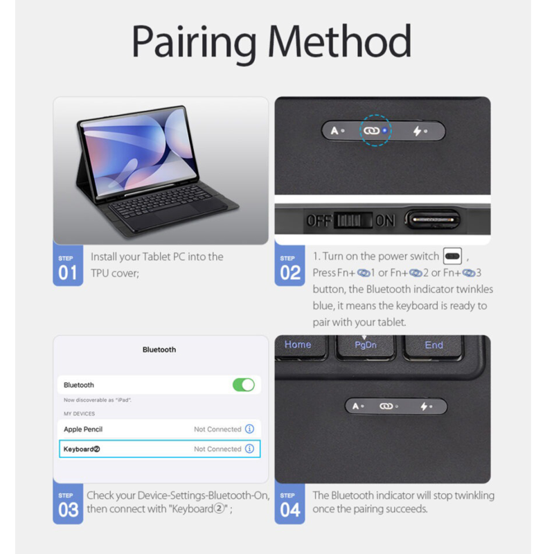 کیف کلاسوری کیبورد دار دوکس دوکیس مدل TK مناسب برای تبلت سامسونگ Galaxy Tab S10 Ultra