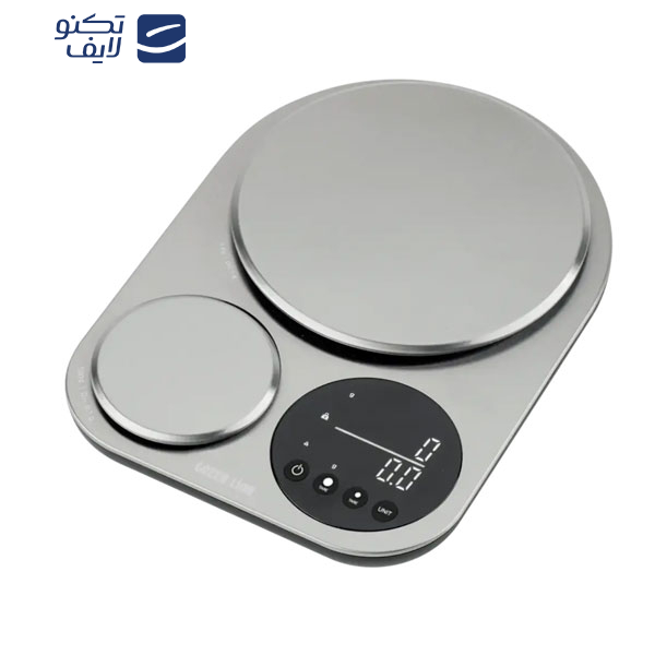 ترازو آشپزخانه دیجیتال گرین لاین مدل دوکاره حداکثر ظرفیت قابل اندازه‌گیری 5 کیلوگرم با دقت اندازه‌گیری 0.1 گرم