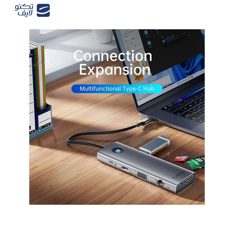 هاب 9 پورت usb-C اوریکو مدل PW11-9P