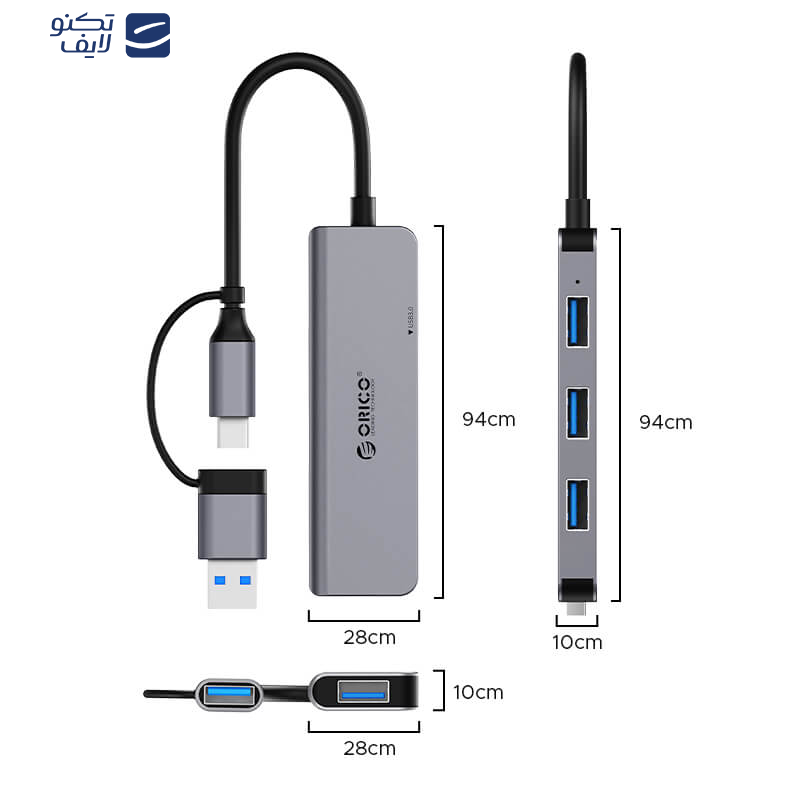 هاب 4 پورت USB3.0 اوریکو مدل YSA5-U3