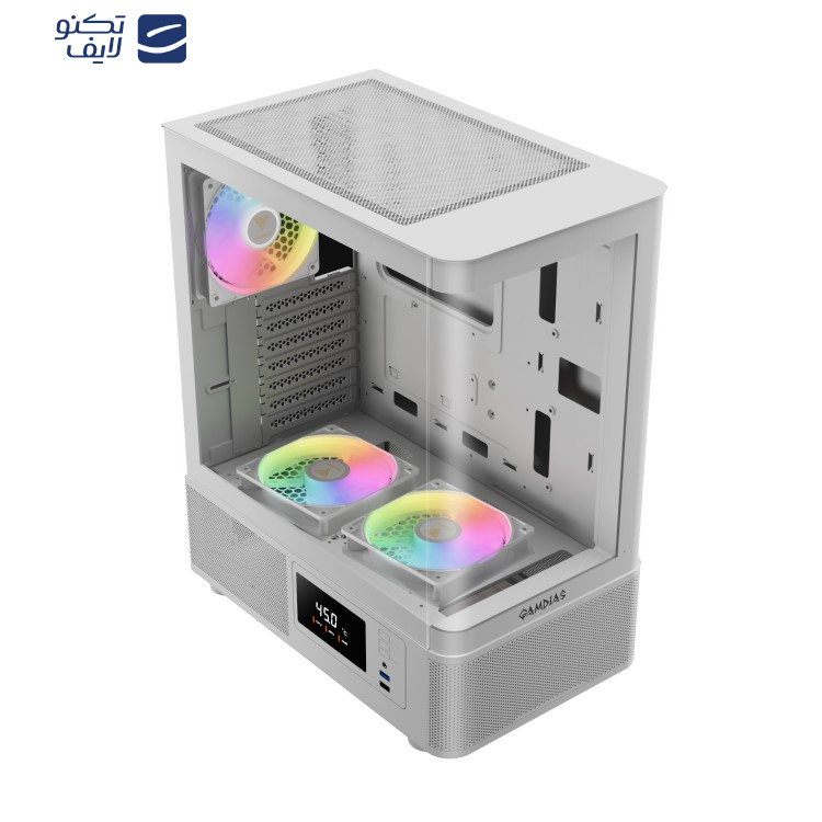 کیس کامپیوتر گیمینگ گیم دیاس مدل ATLAS E2 CG WH