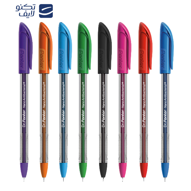 خودکار پنتر مدل نانو آنتی باکتریال کد DP-105 بسته 8 عددی