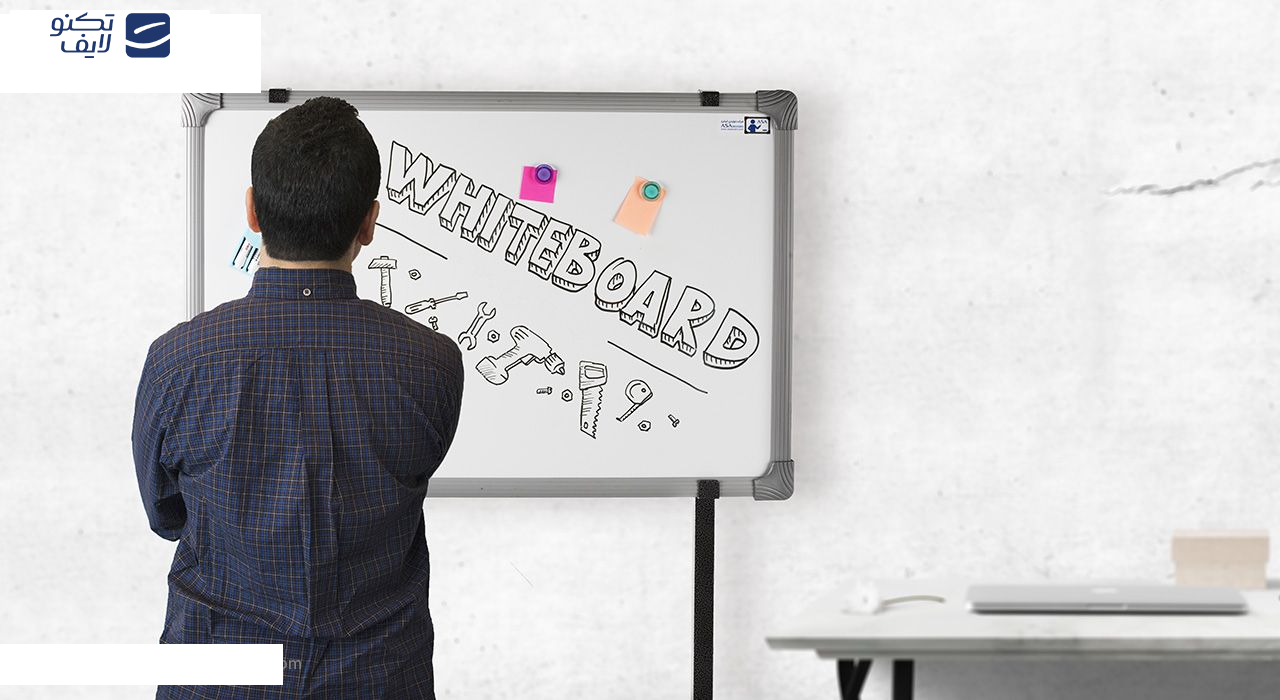 تخته وایت برد مغناطیسی آسا بُرد مدل آلفا سایز 120x90 سانتی متر