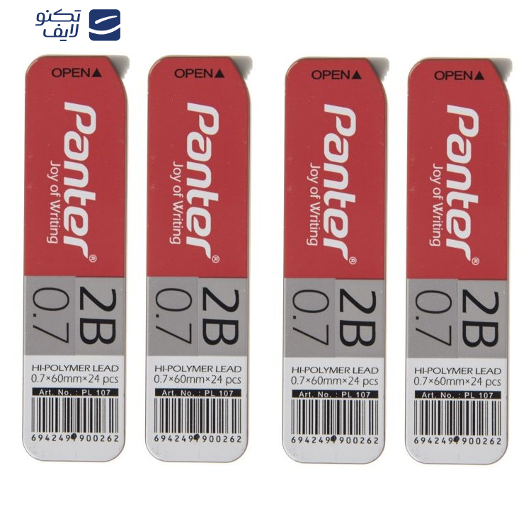  نوک مداد نوکی 0.7 میلی متری پنتر مدل Highpolymer بسته 4 عددی 