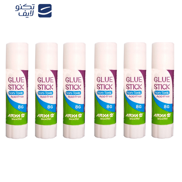 چسب ماتیکی آریا کد 01 بسته 6 عددی