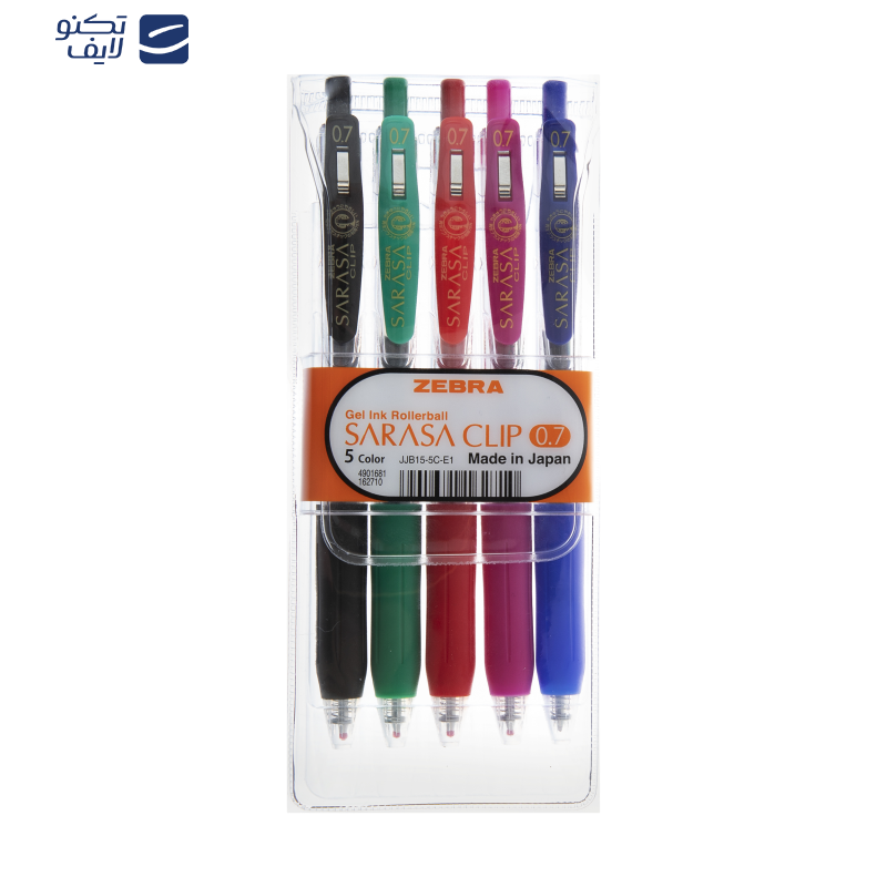 روان نویس زبرا مدل ساراسا کلیپ بسته 5 عددی