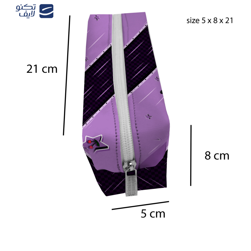 جامدادی مستر راد مدل کرومی طرح فانتزی کد fiory 2573