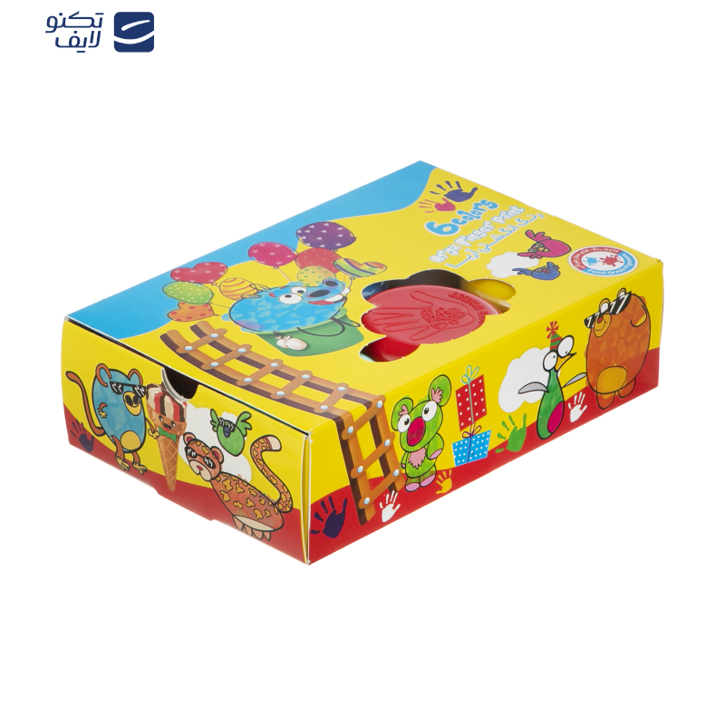 رنگ انگشتی 6 رنگ آریا مدل 7003- حجم 300 میلی لیتر