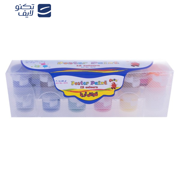 گواش 12 رنگ آریا کد 4015
