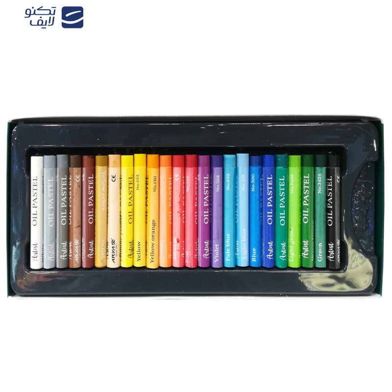 پاستل روغنی 24 رنگ آریا مدل Permium-03 کد 129584