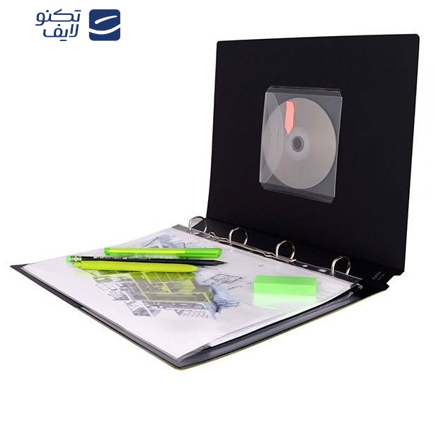 کلاسور 4 حلقه پاپکو مدل متالیک کد 651-BC