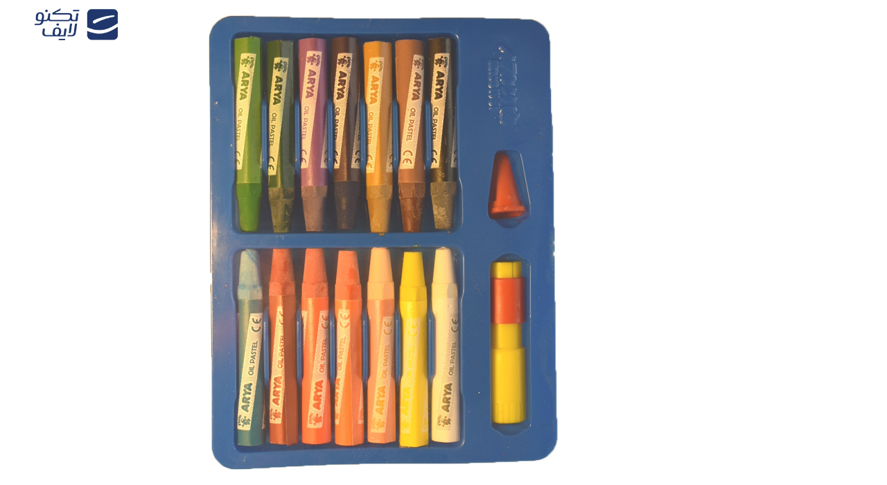 پاستل روغنی 2+12 رنگ آریا مدل 2027