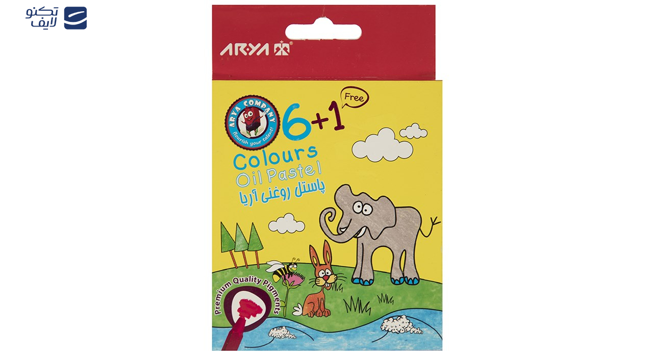 پاستل روغنی 1+6 رنگ آریا مدل 2024
