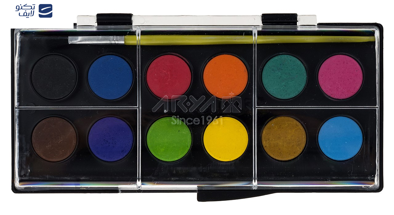 آبرنگ 12 رنگ آریا کد 2-5008