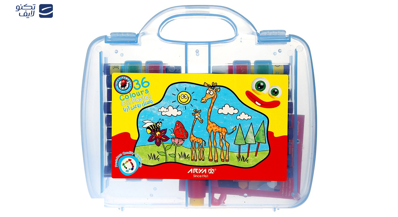 پاستل روغنی 36 رنگ آریا مدل 2032