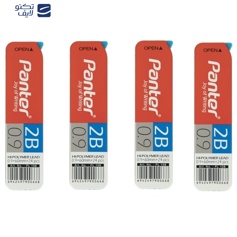  نوک مداد نوکی 0.9 میلی متری پنتر مدل Highpolymer بسته 4 عددی 