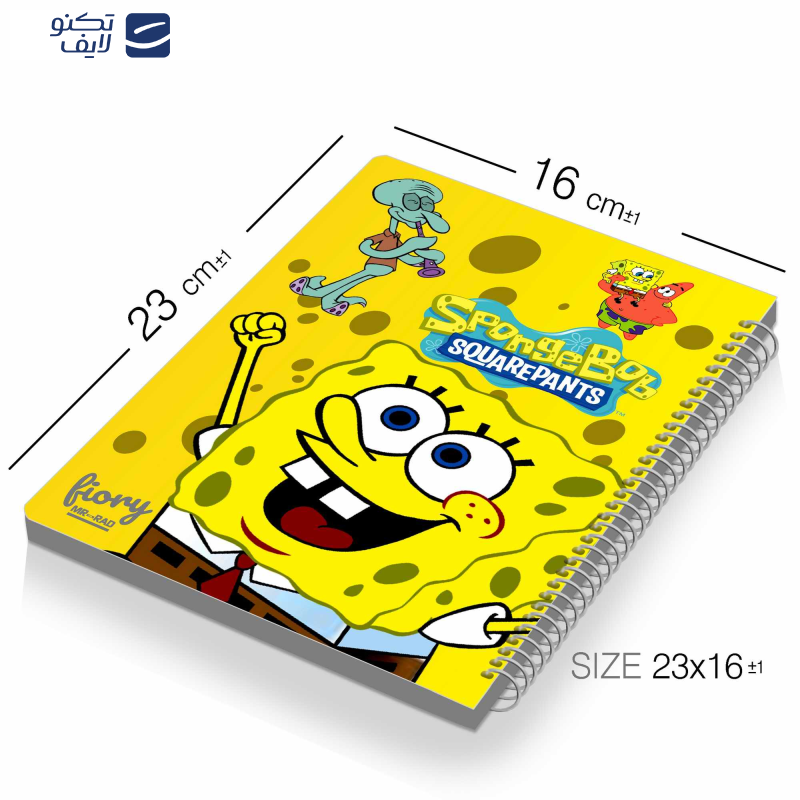 دفتر نقاشی مستر راد مدل باب اسفنجی طرح فانتزی کد fiory 1837