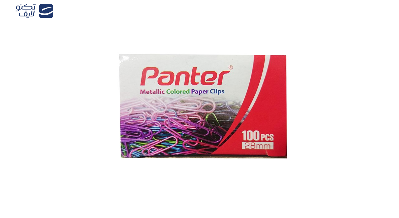 گیره کاغذ پنتر مدل متالیک بسته ی 10 عددی