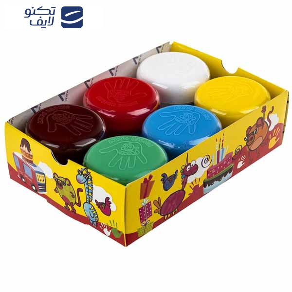 رنگ انگشتی 6 رنگ آریا کد 65171