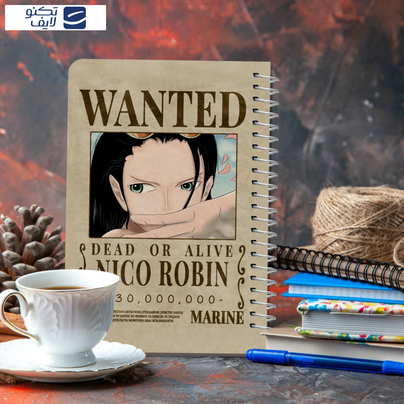 دفترچه یادداشت مستر راد مدل cheeck box طرح انیمه کد Nico Robin 2217
