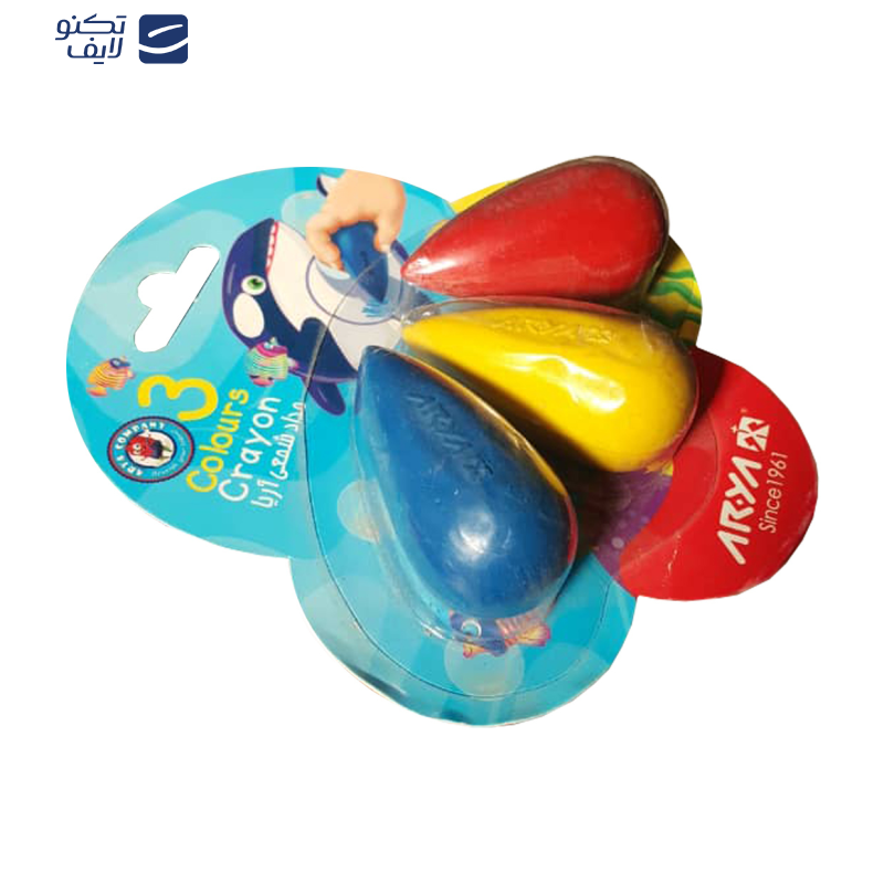 مداد شمعی آریا کد 1059 بسته 3 عددی