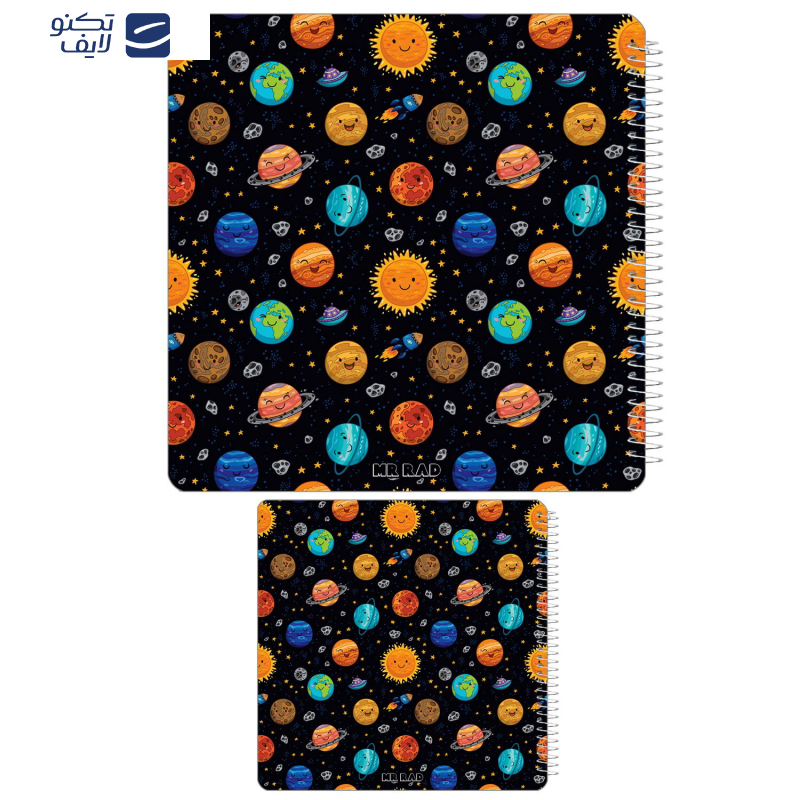  دفتر مستر راد مدل بولت ژورنال نقطه‌ای طرح کهکشانی کد 1522مجموعه 2 عددی 
