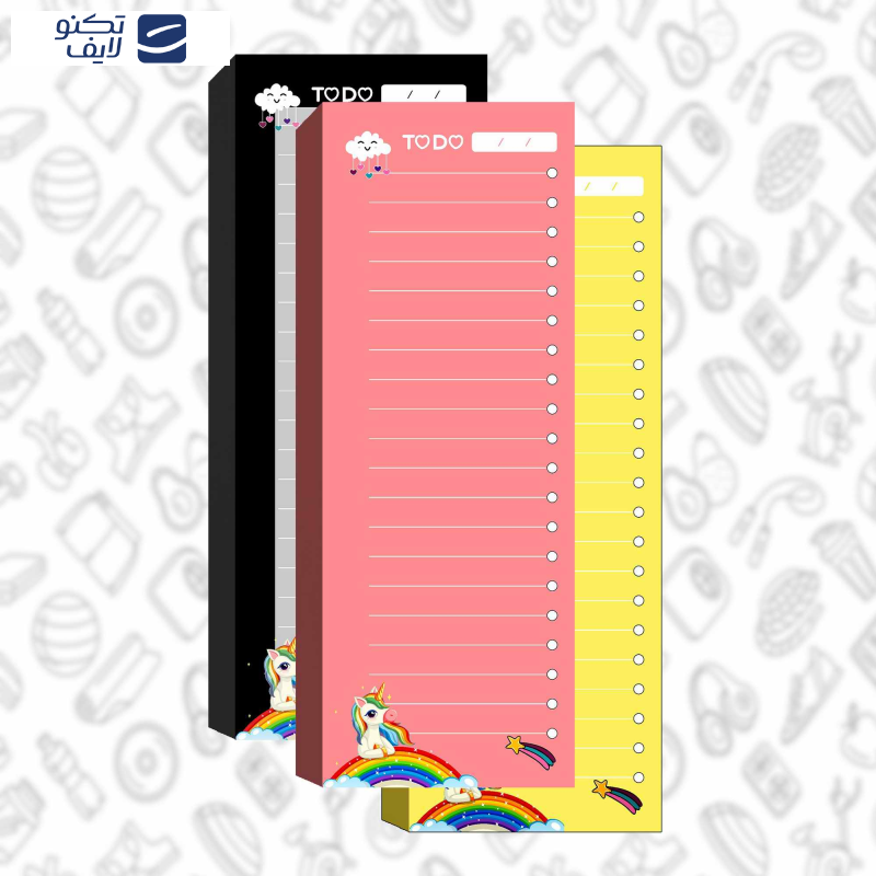 دفترچه یادداشت مستر راد مدل to do list طرح اسب تک شاخ کد uniqurn 1714
