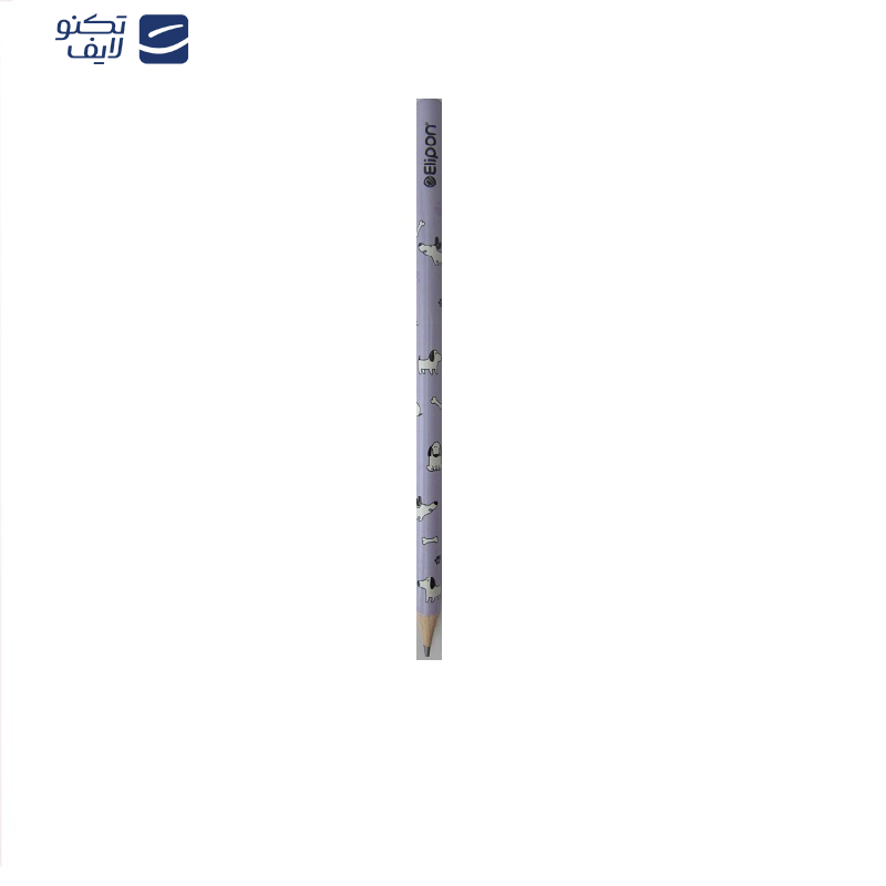 مداد مشکی الیپون مدل فانتزی طرح دوستان جنگل کد 3 مجموعه 12 عددی