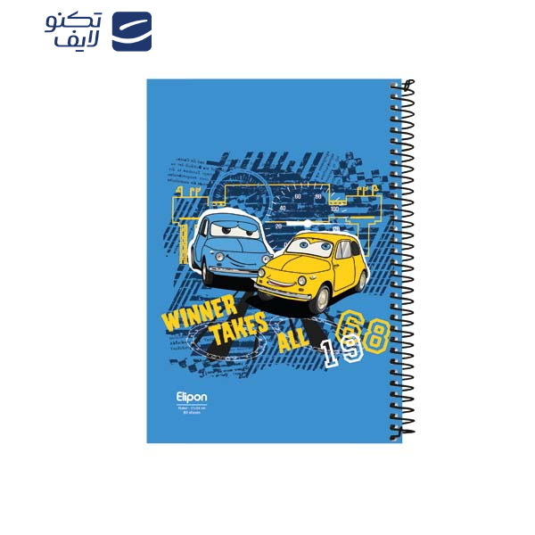 دفتر مشق 80 برگ الیپون کد 2362246 کد 154205