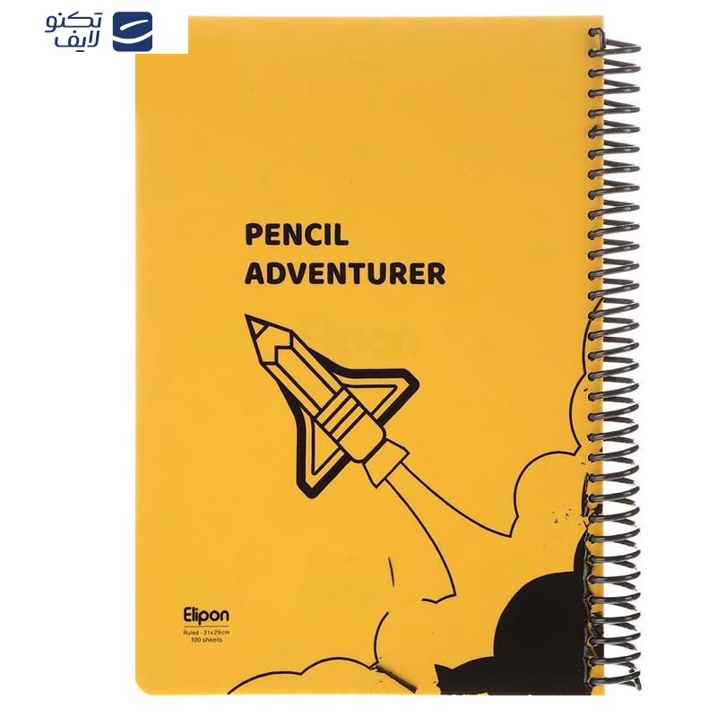 دفتر مشق 100 برگ الیپون مدل 8131621 کد 154213
