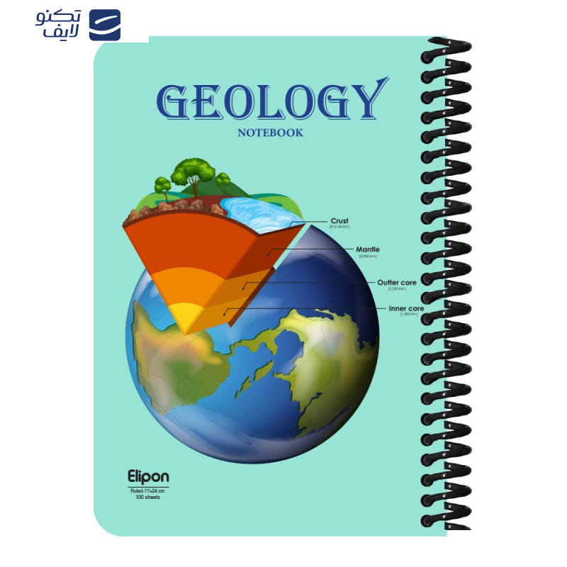 دفتر مشق 100 برگ الیپون کد 2431603