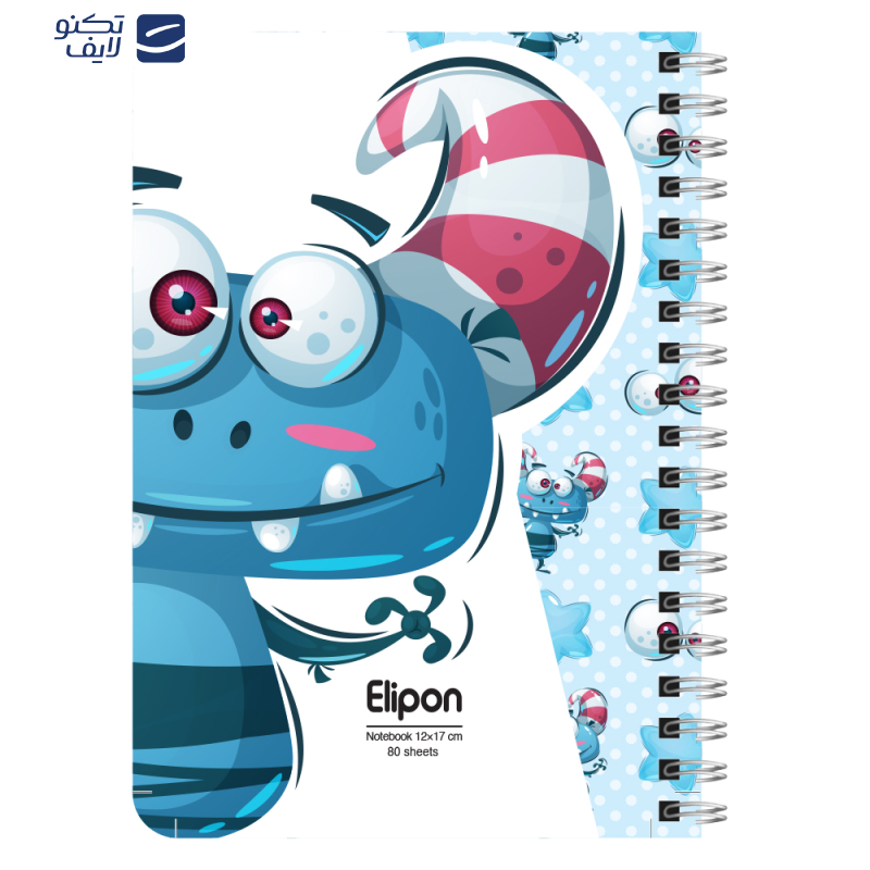    دفتر یادداشت 80 برگ الیپون کد 2801380