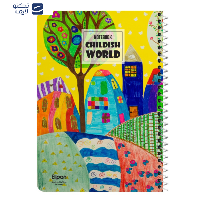 دفتر مشق 100 برگ الیپون کد 2411601