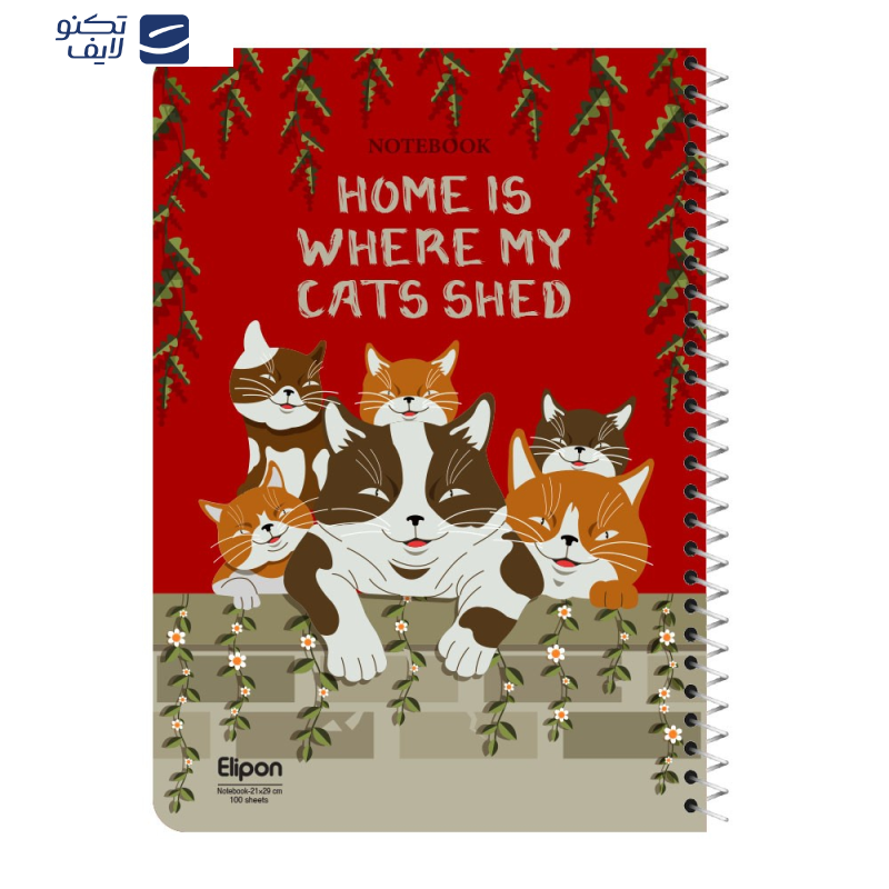 دفتر مشق 100 برگ الیپون کد 2411596