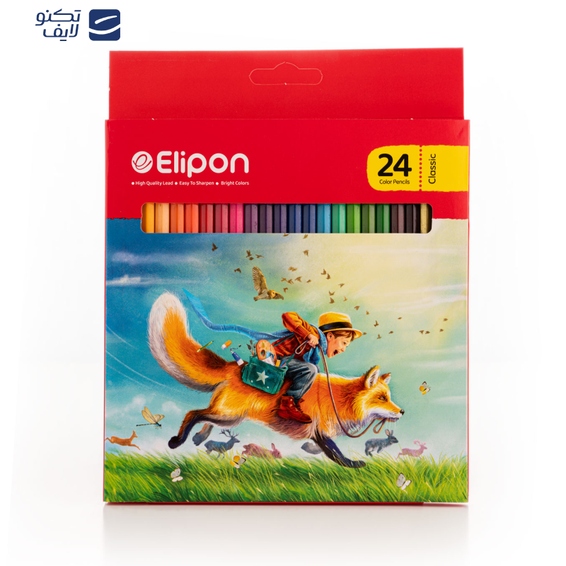 مداد رنگی 24 رنگ الیپون کد 8125110