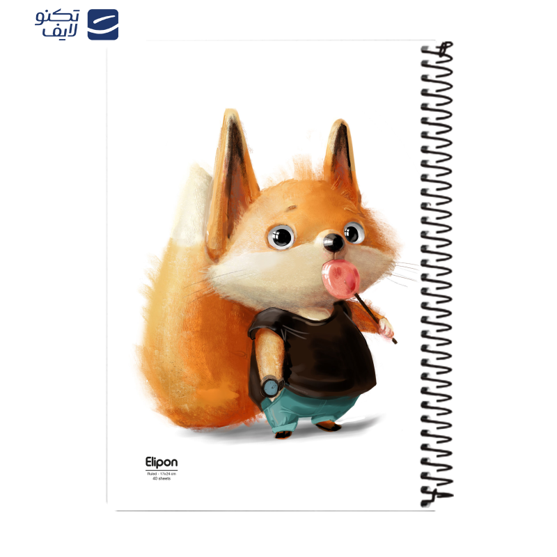 دفتر مشق 40 برگ الیپون کد 2121525