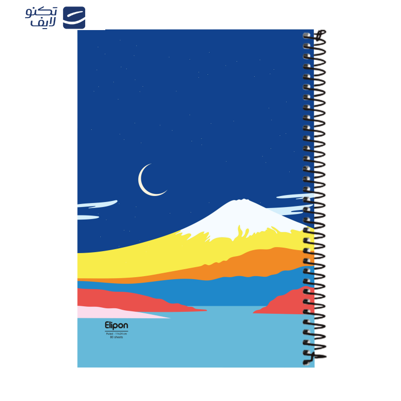 دفتر مشق 80 برگ الیپون کد 2311558
