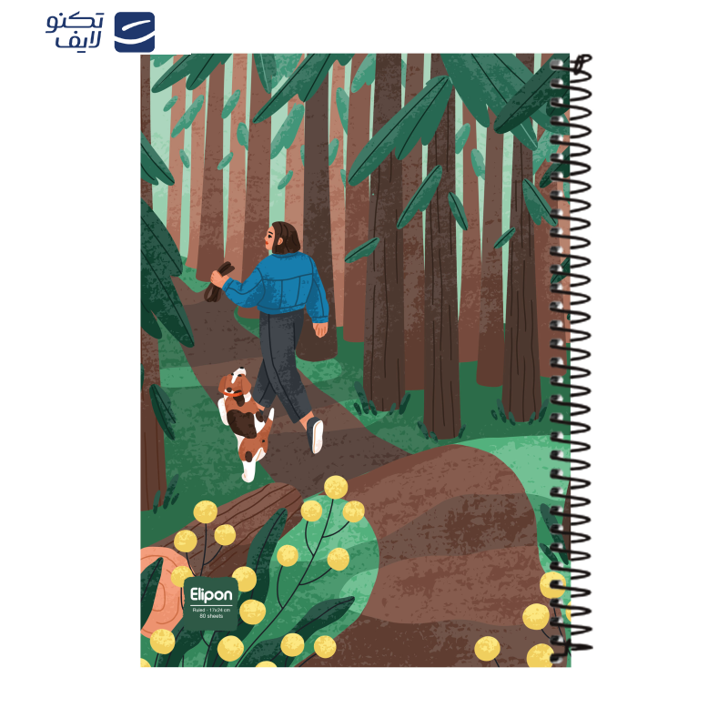 دفتر مشق 80 برگ الیپون کد 2311551