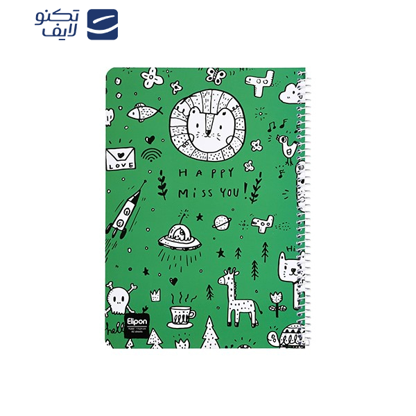 دفتر مشق 60 برگ الیپون کد 2211534