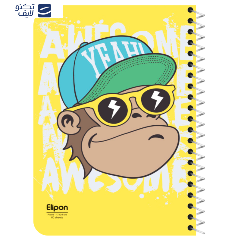 دفتر مشق 80 برگ الیپون کد 2362356