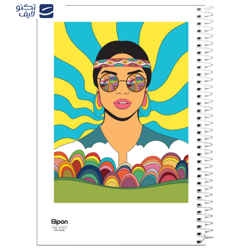 دفتر مشق 200 برگ الیپون کد 2511482