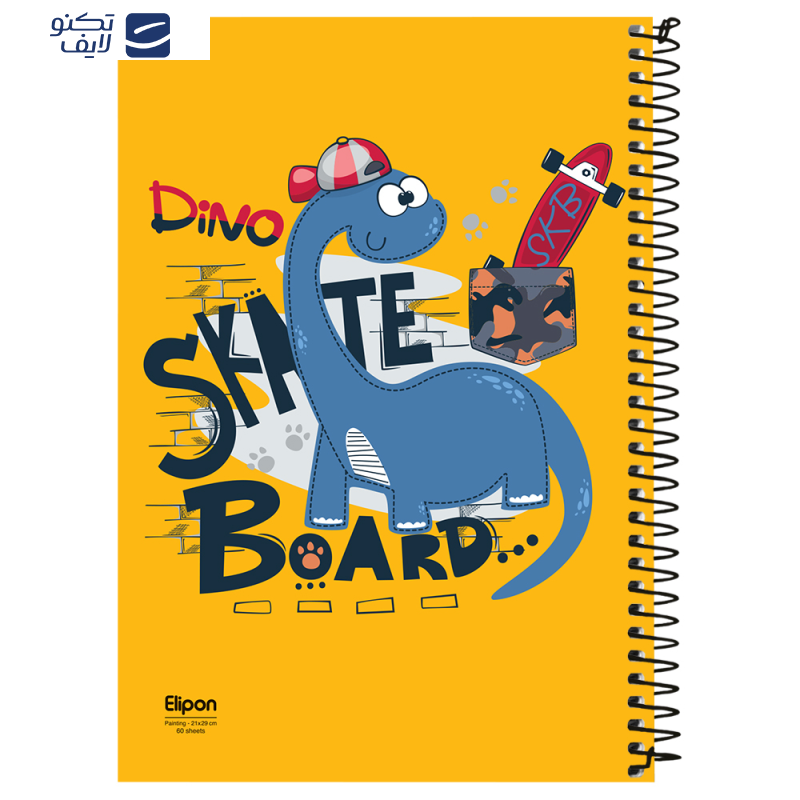 دفتر طراحی 60 برگ الیپون کد 2561468